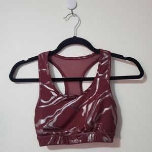 Puma Burgundy Racerback Sports Bra Size XS